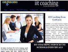 Tablet Screenshot of 123iitcoaching.com